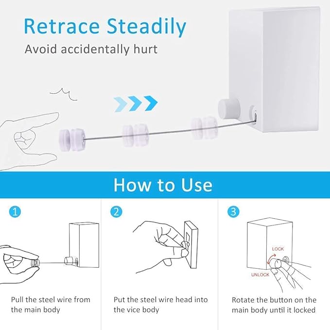 Telescopic Clothesline – Retractable Drying Rope
